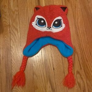 Girls Claire’s cute fox winter hat with ears small